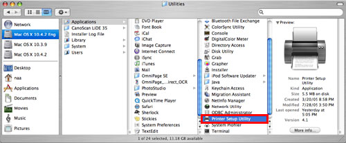 deleting printer from mac