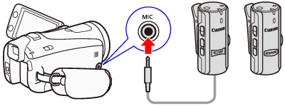 Using an external microphone