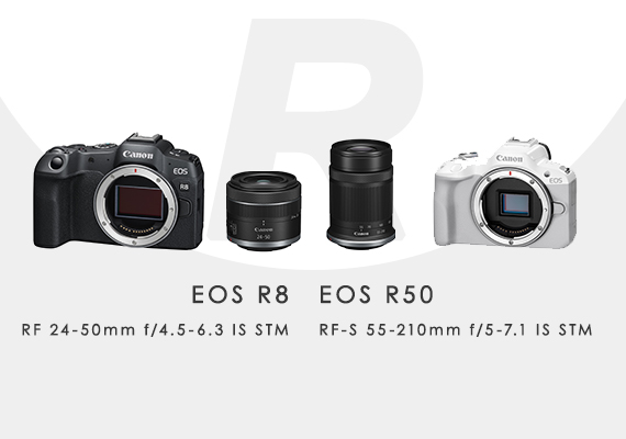 Canon 隆重推出 EOS R 系統最輕量全片幅 EOS R8 及最輕巧 EOS R50 無反光鏡單眼相機 同步發佈 RF 24-50mm f/4.5-6.3 IS STM及 RF-S 55-210mm f/5-7.1 IS STM
