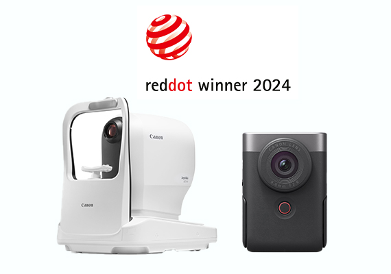 Canon PowerShot V10 影音相機及 OCT-R1 眼科光學斷層掃描器 榮獲 2024 年紅點設計大獎肯定