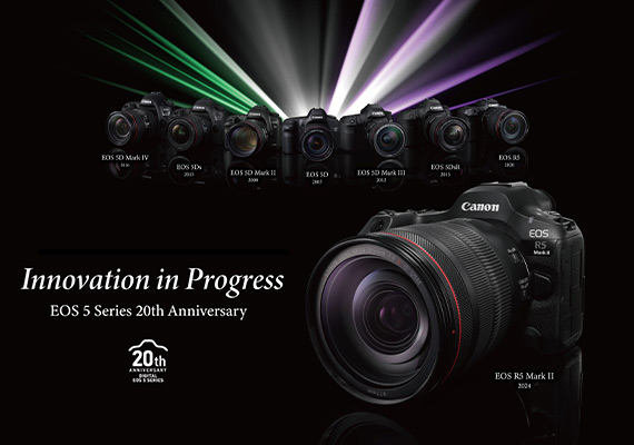 Canon 慶祝 EOS 5 可交換式鏡頭數位相機系列問世 20 週年