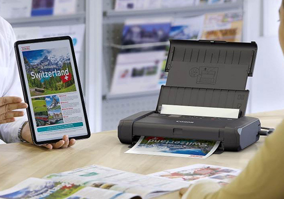 Canon 全新行動噴墨相片印表機 TR160   同級唯一五色墨水系統　隨時隨地　張張精彩